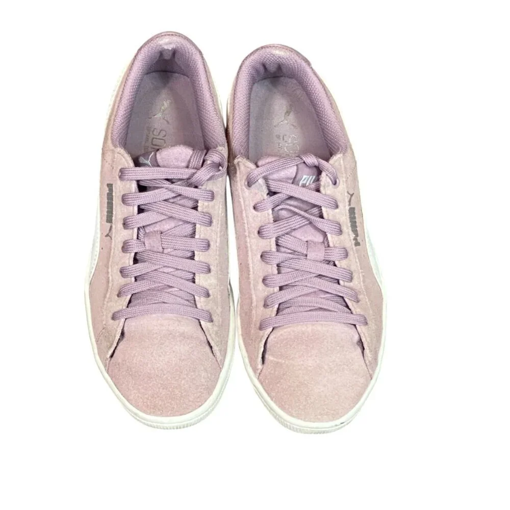 PUMA VIKKY Suede Elderberry Sneakers Tennis Shoes Court‎ Shoe Wm Sz 6.5 #127M